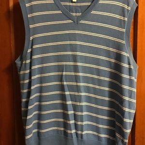 Men's GAP Sleeveless Striped Blue/White Vest